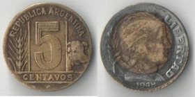 Аргентина 5 сентаво 1948 год
