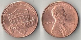 США 1 цент 2010 год (Щит)