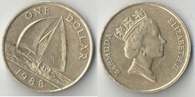 Бермуды (Бермудские острова) 1 доллар (1988-1997) (Елизавета II) (тип II)