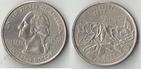 США 1/4 доллара 2002 год (Миссисипи)
