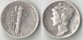 США 10 центов (1 дайм) (1943-1944) (серебро)