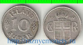 Исландия 10 эре 1940 год (тип III) (год-тип)