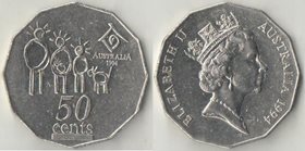 Австралия 50 центов 1994 год (Елизавета II) (Международный год семьи)