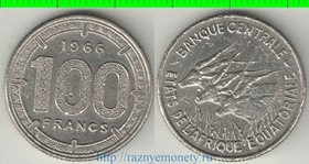 Экваториальные африканские штаты 100 франков (1966-1968)