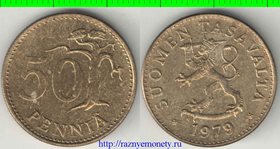 Финляндия 50 пенни (1963-1990) (алюминий-бронза)