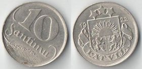 Латвия 10 сантим 1922 год