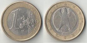 Германия (ФРГ) 1 евро (2002-2006) (биметалл)