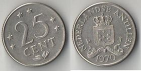 Нидерландские Антиллы 25 центов (1970-1980) (Юлиана, тип II)