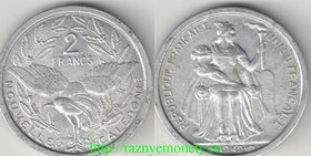 Новая Каледония 2 франка 1949 год (тип I, год-тип)