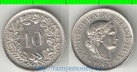 Швейцария 10 раппенов (1879-1931, 1940-2015) (медно-никель)