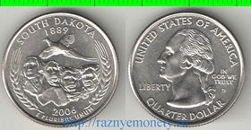 США 1/4 доллара 2006 год (Южная Дакота)