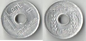 Индокитай Французский 1 цент 1943 год