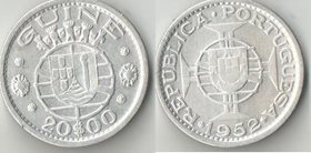 Гвинея Португальская (Гвинея-Бисау) 20 эскудо 1952 год (серебро) (большая)