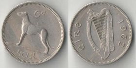 Ирландия 6 пенсов (1942-1969) (тип III, медно-никель)