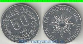 Уругвай 50 песо 1989 год (нечастый номинал)