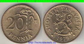 Финляндия 20 пенни (1963-1990) (алюминий-бронза)