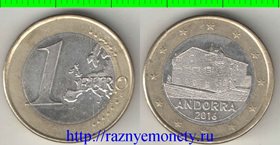 Андорра 1 евро 2016 год (биметалл)