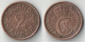 Исландия 2 эре 1926 год (тип I, HCN-GJ) (год-тип) (нечастый тип и номинал)