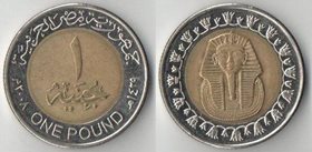 Египет 1 фунт (2005-2010) (биметалл) (сфинкс)