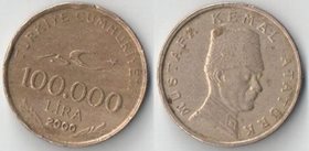 Турция 100000 лир 2000 год