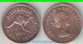 Австралия 1/2 пенни (1959-1964) (Елизавета II) (тип II)