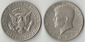 США 1/2 доллара 1972 год
