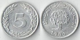Тунис 5 миллимов (1960-1993)