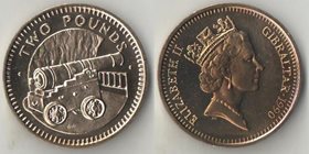 Гибралтар 2 фунта 1990 год (Елизавета II)
