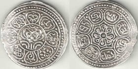 Тибет 1 тангка (1 1/2 шо) 1912 год (серебро)