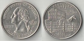 США 1/4 доллара 2001 год (Кентукки)