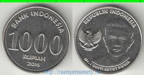 Индонезия 1000 рупий 2016 год