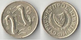 Кипр 2 цента (1991-2004, тип III)