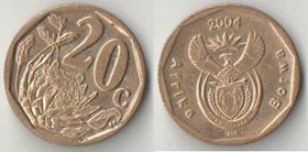 ЮАР 20 центов 2004 год Afrika Borwa (тип II)