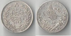 Египет 1 гирш 1884 (1293/10) год (серебро) (редкость)