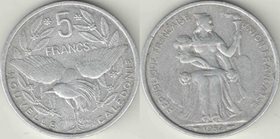 Новая Каледония 5 франков 1952 год (тип I, год-тип)