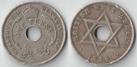 Западная африка Британская 1 пенни 1936 год (Эдвард VIII)