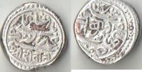 Джунагадх (Индия) 1 кори 1856 год (серебро) (редкость)