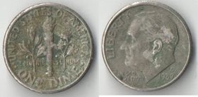 США 10 центов 1989 год D