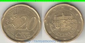 Словакия 20 евроцентов 2009 год
