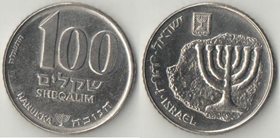 Израиль 100 шекелей 1985 год Ханукка (Hanukka) (нечастый тип и номинал)
