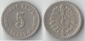 Германия (Империя) 5 пфеннигов 1889 год А