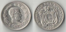 Эквадор 5 сентаво 1928 год (год-тип) (никель)