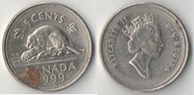 Канада 5 центов 1999 год (Елизавета II) (тип VII)