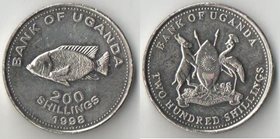 Уганда 200 шиллингов 1998 год