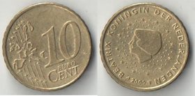 Нидерланды 10 евроцентов (1999-2000) (тип I) (Беатрикс)