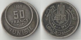 Тунис Французский 50 франков 1950 год