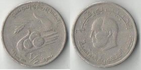 Тунис 1/2 динара 1983 год