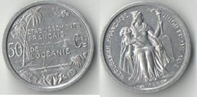 Океания Французская 50 сантимов 1949 год (год-тип) (нечастый номинал)