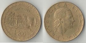 Италия 200 лир 1989 год (Христофор Колумб)