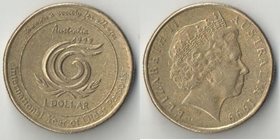 Австралия 1 доллар 1999 год (Елизавета II) (Международный год пожилых людей)
